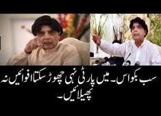 Ch Nisar Coming Back In Pmln Ch Nisar Not Join PTI 2018