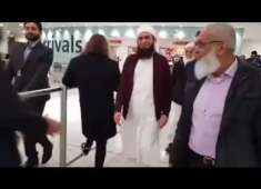 Molana Tariq Jameel Sahib At Heathrow Airport UK