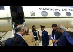 Chief minister Punjab and president Pmln shahbaz Sharif arrived karachi
