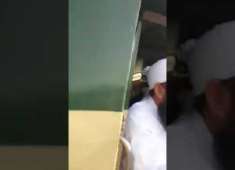 Molana tariq jameel in railway satation