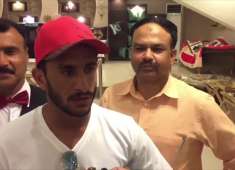 Pakistan cricketer Hasan Ali 39s performs signature 39victory dance 39 at Wagah border
