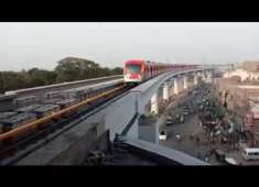 Orange metro train lahore project by PML N