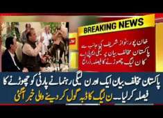 Another Member Of PMLN Quit Party After NS Statement