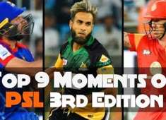 Top 9 Moments Of PSL 3rd Edition Shahid Afridi Imran Tahir Darren Sammi HBL PSL 2018