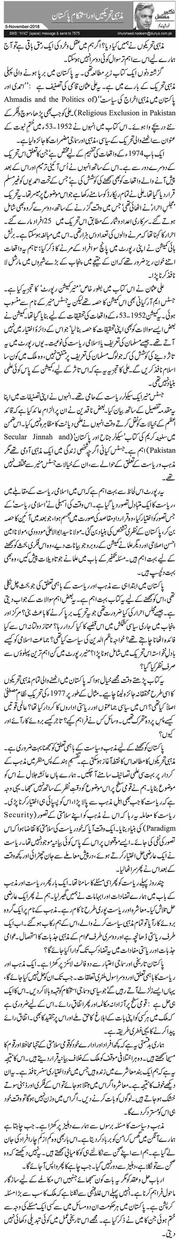 Mazhabi Tehreekein Aur Istehkam E Pakistan