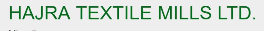Hajra Textile Mills Limited Share Price & Stock Profile