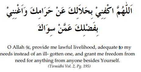 Financial Difficulty Dua