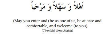 Welcoming Dua