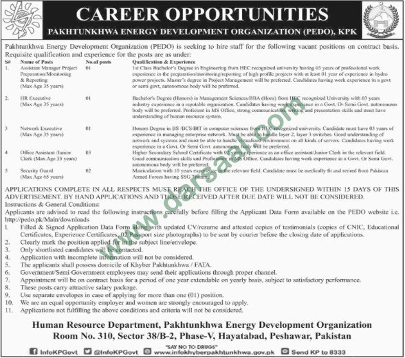 Associate Manager, Security Guard, Assistant Jobs in Peshawar, 13 March 2018