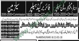 Salesman, Waiter, Kitchen Helper, Manager Jobs in Rawalpindi, 19 March 2018