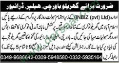 Driver, Helper, Cook Jobs in Islamabad, 19 March 2018