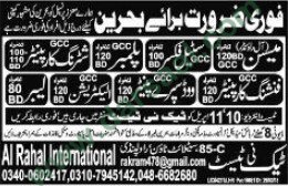 Steel Fixer, Labour, Carpenter, Mason Jobs in Bahrain, 10 April 2018