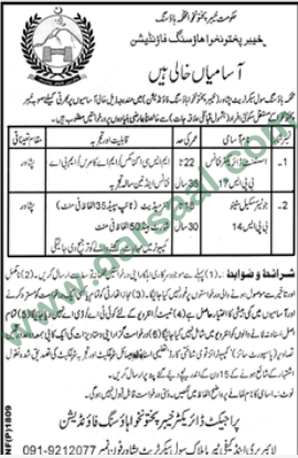 Director Assistant Finance & Junior Steno Jobs in Housing Foundation, Peshawar 17 April 2018