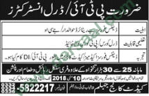 PTI & Drill Instructor Jobs in Cadet College, Jhelum 29 April 2018
