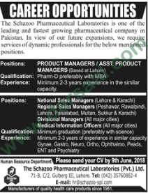 Sales Manager & Production Manager Jobs in Lahore, 27 May 2018