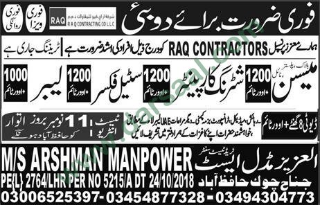 Shuttering Carpenter Jobs in Al Aziz Middle East Technical Trade & Test Center in Dubai - Nov 08, 2018