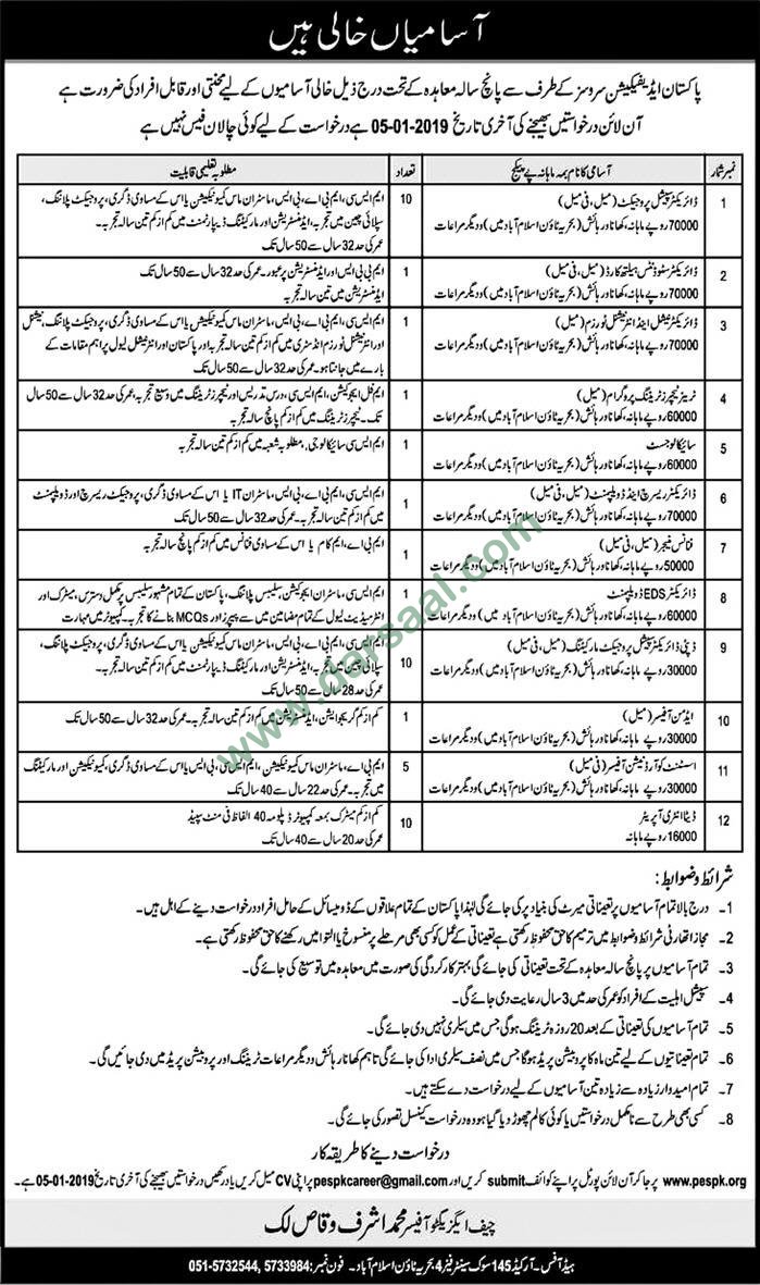 EDS Director Jobs in Pakistan Edification Services in Islamabad - Dec 27, 2018