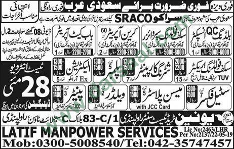 QC Inspector Jobs In Union Trade Test Center In Saudi Arabia - 27 May