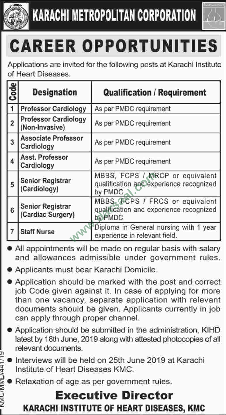 Assistant Professor Jobs In Karachi Metropolitan Corporation KMC In