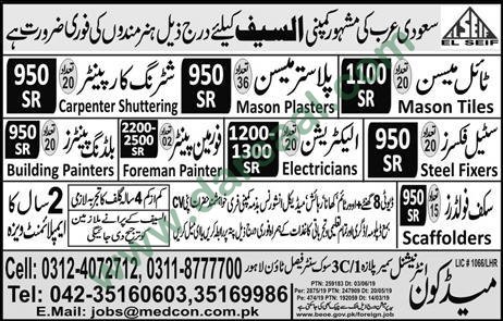 Electrician Jobs in Medcon International in Saudi Arabia - Jun 12, 2019